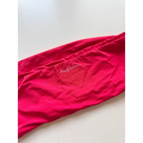 437 FOUR THREE SEVEN Aubrey Red Bandeau Bikini Top, Size M - Picture 4 of 13